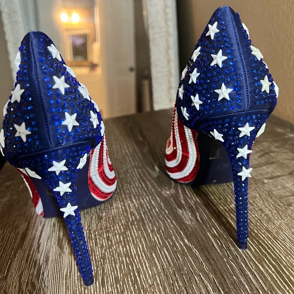 Shoe Republic LA | Shoes | Red White Blue High Heels | Poshmark